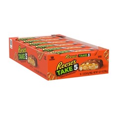 REESE’S TAKE 5 Pretzel, Peanut and Chocolate Candy Bars, 18 Count (Pack of 1)