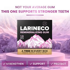 Larineco Remineralizing Gum with Nano Hydroxyapatite & Xylitol – SugarFree Xy…