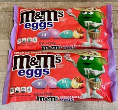 M&M’s Eggs Easter Candy Bag Peanut Butter 9.2 oz – X2 Bags BB 10/26