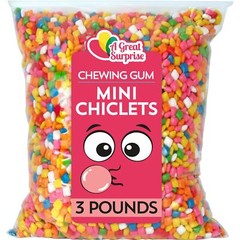 Chiclets – Mini Chiclets – 3 Libras – Chicklets Tiny Size Gum – Fruity Tabs 808