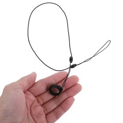10Pcs Black Elastic Pen Holder Lanyards Nylon Silicone Anti Lost for Office Use