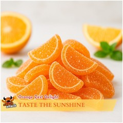 ORANGE FRUIT SLICES ~ Zesty, chewy treat ~ 5LB – 80OZ ~ SHIPS FREE
