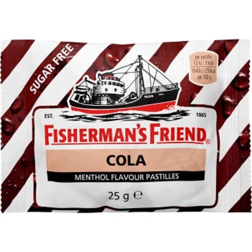 12 X Bags Fisherman’s Friend Lozenges Cola Sugar Free 25 g ( 0.88 oz )
