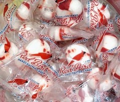 Red Bird Soft Peppermint Puffs -Individually Wrapped- BULK CANDY- 50 PIECES