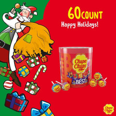 Chupa Chups ‘Best Of’ Holiday Candy Lollipop Variety Assortment, 5 Flavors, Indi