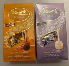 Lindor Chocolate 2 Bags Caramel and White Assorted 5.1oz Each Bag