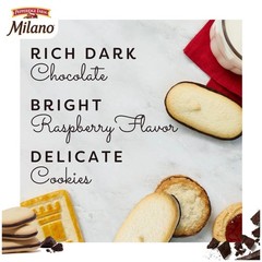 PEPPERIDGE FARM Milano Raspberry Flavored Chocolate Cookies 7oz Bag New – 3 PACK