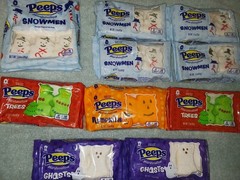 Peeps Gluten Free 3oz & 1.5 Snowmen Christmas Tree Ghosts Pumpkins 33pcs. 2027
