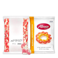 World’S Best Gummi Peach Rings | 4.5Lbs of Candy | Gluten Free, Fat Free, Soft a
