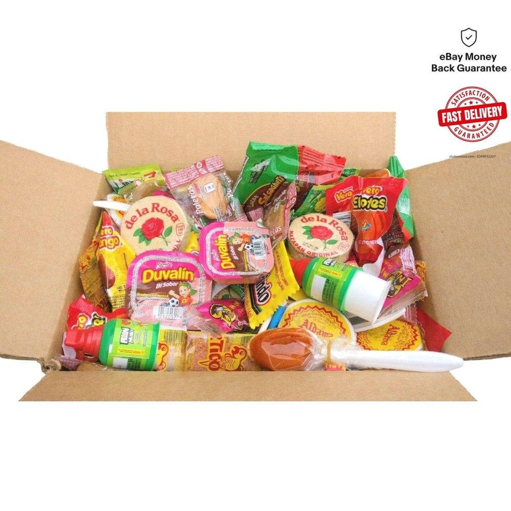 Dulces Mexicanos Variety Pack – 86 Count Spicy Candy Gift Box for All Ages