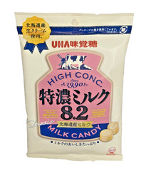 Japan Candy UHA Mikakuto Tokuno Milk 8.2 Candy 88g × 6 bags