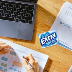 EXTRA Peppermint Sugar Free Chewing Gum 15 Pieces (10 Pack)