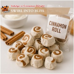 CINNAMON ROLL Salt Water Taffy Candy – TAFFY TOWN – Varied BAG – SHIPS FREE