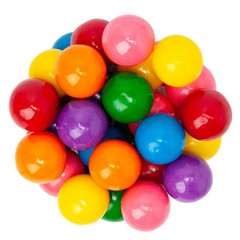 ASSORTED GUMBALLS 0.62in ~ chewy fruity ~ Varied ~ SHIPS FREE