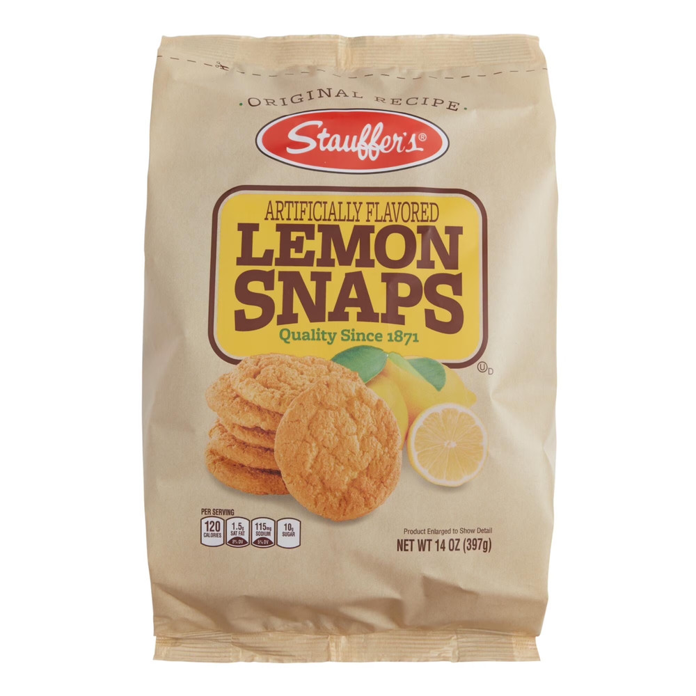 Stauffer’s Lemon Snaps Cookies 14 oz Stauffers