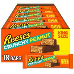 Reese’s Crunchy Peanut King Size, Bars, 3.2 Oz (18 Count) B/B 04/26