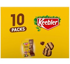 Keebler Fudge Stripes Minis, Original Shortbread Cookies Coated in Keebler Fudge