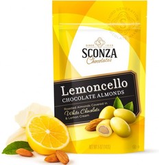 Lemoncello Chocolate Covered Almonds Brought to you by , Produced by Sconza -…