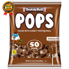 Tootsie Pops Single Flavor Bag Chocolate Flavored Lollipops with Chocolatey