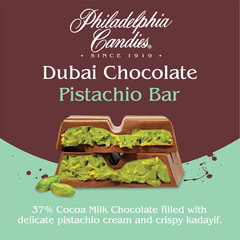 Philadelphia Candies Dubai Style Chocolate Bar, 37% Cocoa Milk Chocolate