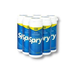 Spry 100% Xylitol Chewing Gum PEPPERMINT Sugar Free Aspartame Free 162 Pcs