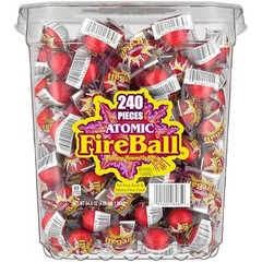 Cinnamon Atomic Fireball Candy – Individually Wrapped, 240 Count, 64.8oz Bulk Tr