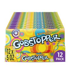 Wonka Everlasting Gobstopper, Candy, Jawbreaker 5 Ounce (Pack of 12), Purple