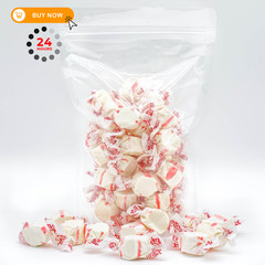 Salt Water Taffy Peppermint Flavor 1 lb – Individually Wrapped, Old 1 pound