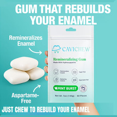 Remineralizing Gum with Nano Hydroxyapatite and Xylitol. Sugar Free, Aspartame F