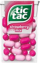 24 x TIC TAC Strawberry Mix Strawberry Fields Mints Pastilles 18g 0.64oz