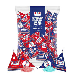 Patriotic Candy – 40 Count Bag – Popping Rocks Pouches – 4Th of July Candies – S