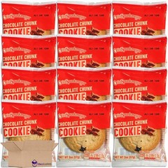 Otis Spunkmeyer Individually Wrapped Chocolate Chunk Cookies, 2 Ounce, 72 Count