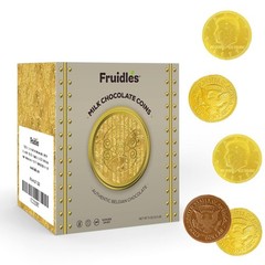 Gourmet Milk Chocolate Gold Coins – Nut Free Belgian Vault Box (Approx. 40 Co…