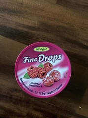 Two WOOGIE Fine Drops RASPBERRY 175 Gram METAL TIN Made in GERMANY