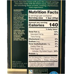 **NEW** MOSER ROTH PREMIUM CHOCOLATE DARK MINT CANDY BAR 4.4 oz – 3 PACK