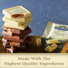 GHIRARDELLI WHITE Chocolate CARAMEL CENTER SQUARE WRAPPED BULK BAG VALUE PRICE!!