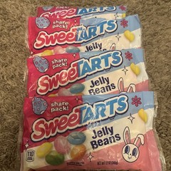 4 Bags Of SweeTarts 12 oz JELLY BEANS Chewy Assorted Fruit Candies Sweet Tarts