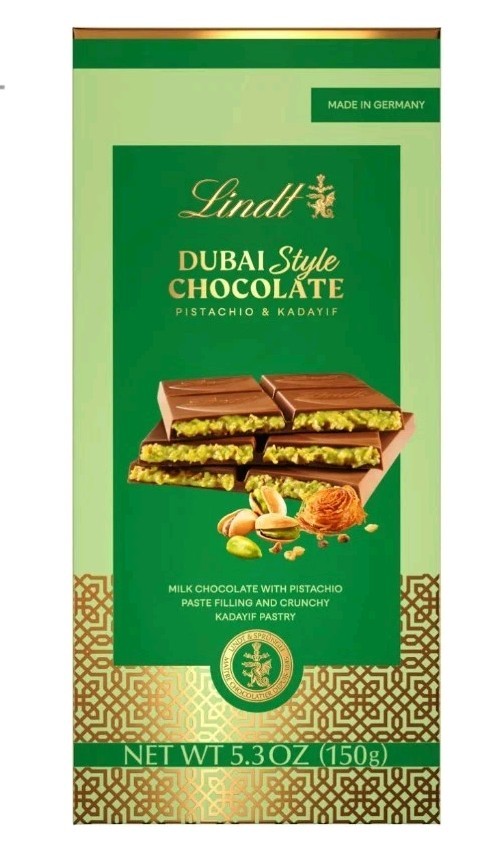 Lindt @ DUBAI Style Milk Chocolate Paste Filling & Crunchy @ 150g/5.3oz