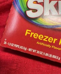 Skittles Freezer Pops ~ 20 freeze pop Per box – New 🔥4PKS🔥80 Freeze Pops Total