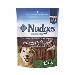 Blue Buffalo Nudges Homestyle Dog Treats, Chicken & Pork, Natural, 12oz Bag
