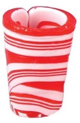 SWISS MIS SPOON-CUP PEPPERMINT CANDY CANE-MARSHMALLOW SANTA-SNOWMEN-COCOA DRINK