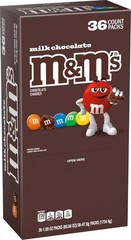 36 Packs M&M’s Chocolate Candy 1.69oz SHIPS WITH COOLING PACKS BB: March 2027
