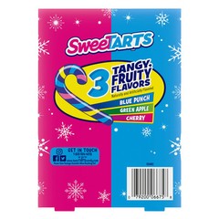 SweeTARTS Mini Holiday Candy Canes 12 Count Fruity Flavors Christmas Treats