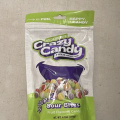 Andersen’s Crazy Candy Freeze-Dried Sour Bites Fruit Flavor 4.2oz (119g)