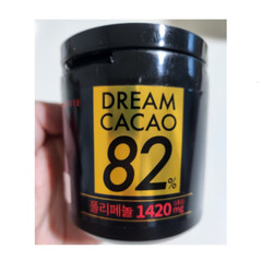 2EA) LOTTE Dream Cacao 82% Polyphenol Rich Chocolate Korean Snack 86g +Track no