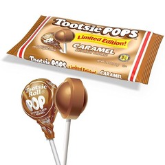 Tootsie Pops Limited Edition Caramel Lollipops – Individually Wrapped, 12.6 Oz