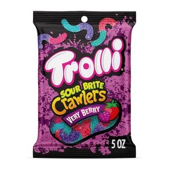 TROLLI VERY BERRY SOUR BRITE CRAWLERS 5 OZ PEG BAG
