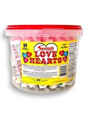 Swizzels Love Hearts Rockets Candy Rolls, 50 Rolls/3.8 lb