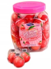 Profisa PEACH GUMMY – Soft Jelly Candy in Jar – 50 x 18g / 900g / 31.74oz