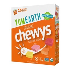 YumEarth Organic Assorted Fruit Chewy Candy 7.5 Ounce Allergy Friendly Treats
